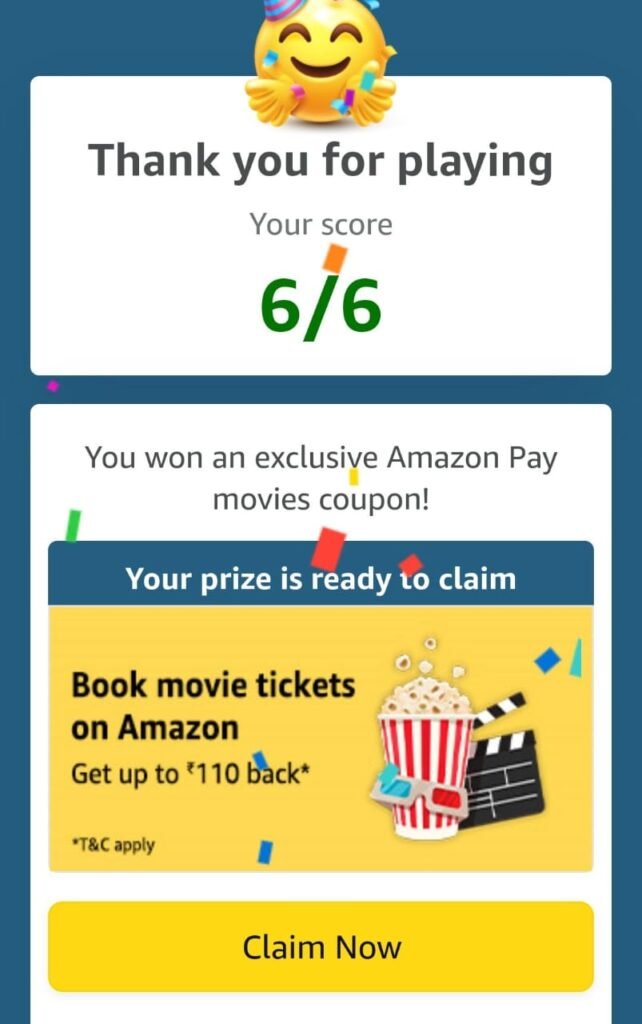 Amazon Pay Movies Animal Quiz Answers